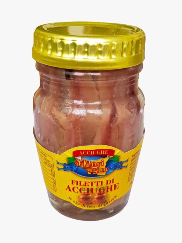 Filetti di acciughe in olio di semi di girasole 78 g