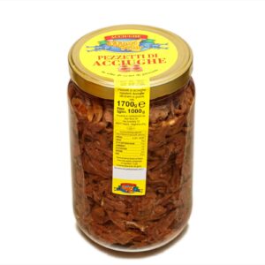 Pezzetti di acciughe in olio di semi di girasole 1,7 kg